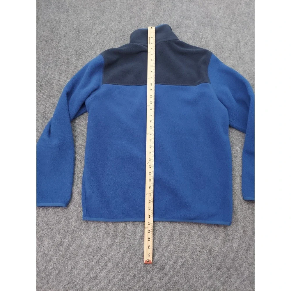 Brooks Brothers Pullover Sweater Mens XL Blue Golden Fleece 1/4 Zip Mock Neck